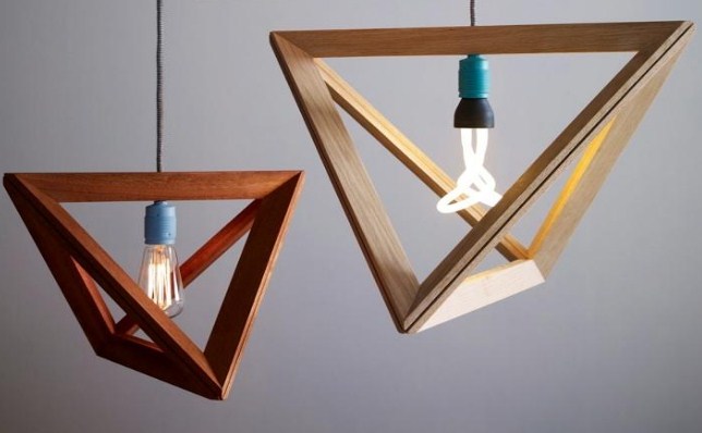 Стильные и творческие решения деревянных светильников